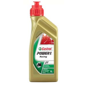 Castrol Power 1 Racing 2T Motoröl, 1 Liter Flasche für Zweitaktmotoren.