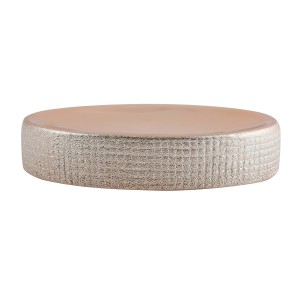 Rosa MSV Seifenschale Shanghai aus Keramik, 12x8,7x2,3 cm, mit Glitzereffekt.