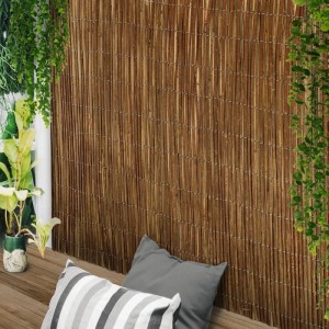 Sol Royal Sichtschutzzaun aus Weide (200x500cm) als Wind- und Blickschutz im Garten.