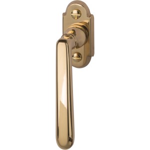 Fenstergriff Ramona, Messing poliert, universell einsetzbar.