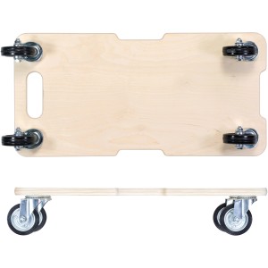 Wagner Transporthilfe 1327 mit 300 kg Tragkraft, Holzbrett mit Rollen.