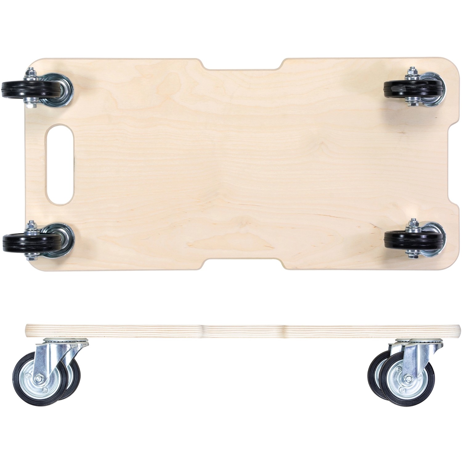 Wagner Transporthilfe 1327 mit 300 kg Tragkraft, Holzbrett mit Rollen.