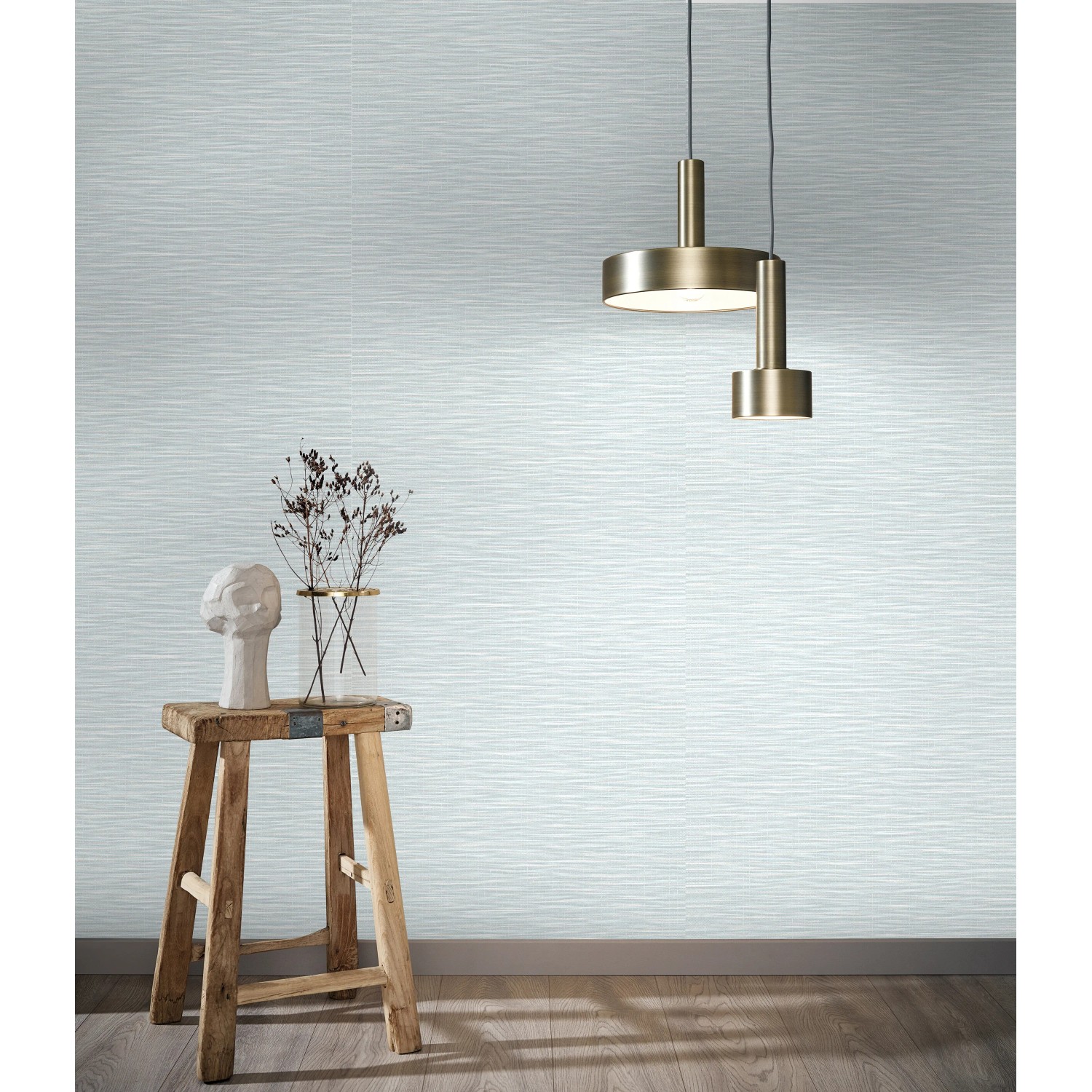 Marburg Vliestapete Botanica, melierte Struktur in Weiß und Grün. Dekorative Tapete für Wohnräume.