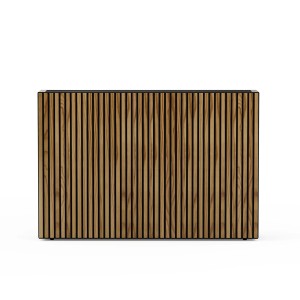 Herstera Garden Pflanzkübel Deco Planter Divider, 25x120x80 cm. Stahl mit Holzverkleidung.