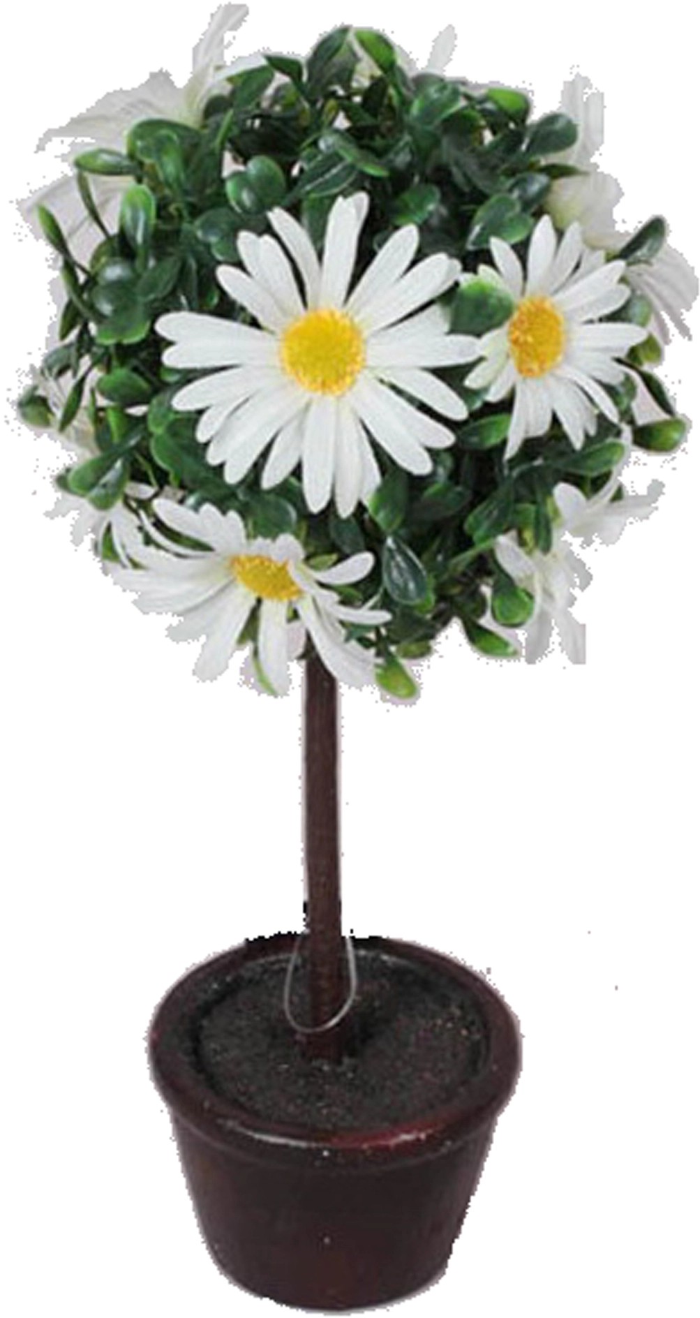 Kunstfloristik Margeriten Kugelbaum im Topf 25 cm Cream kaufen bei OBI