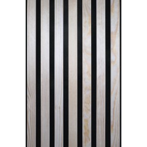 Akustikpaneel aus Kiefer Massivholz, 56,1x240cm, für Wand- und Deckenverkleidung.
