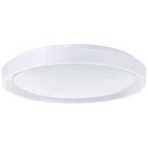 Weiße, runde LED-Deckenleuchte Floco mit RGB + CCT Funktion, Durchmesser 49,5 cm.