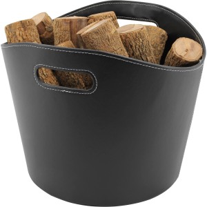 Kaminholzkorb aus Leder