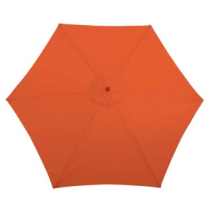 MCW Sonnenschirm Lissabon, Ø 3m, Terracotta, Aufsicht