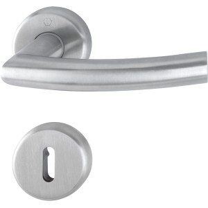 Hoppe Rosetten-Garnitur Narvik, Edelstahl matt, für Innentüren.