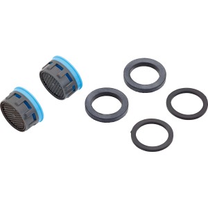 Siebeinsatz für Mischdüse M22-M24 (2 Stück) mit Dichtungen für Armaturen in Bad und Küche.