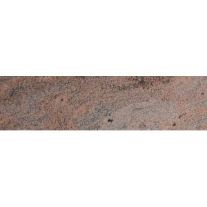 Sockel Granit Multicolor Rot, poliert, 8x30,5 cm. Passend zu Granitfliesen für einen sauberen Wandabschluss.