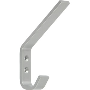 Siro Huthaken Metall Alufarben 2 Aufhänger Lochabstand 16 mm