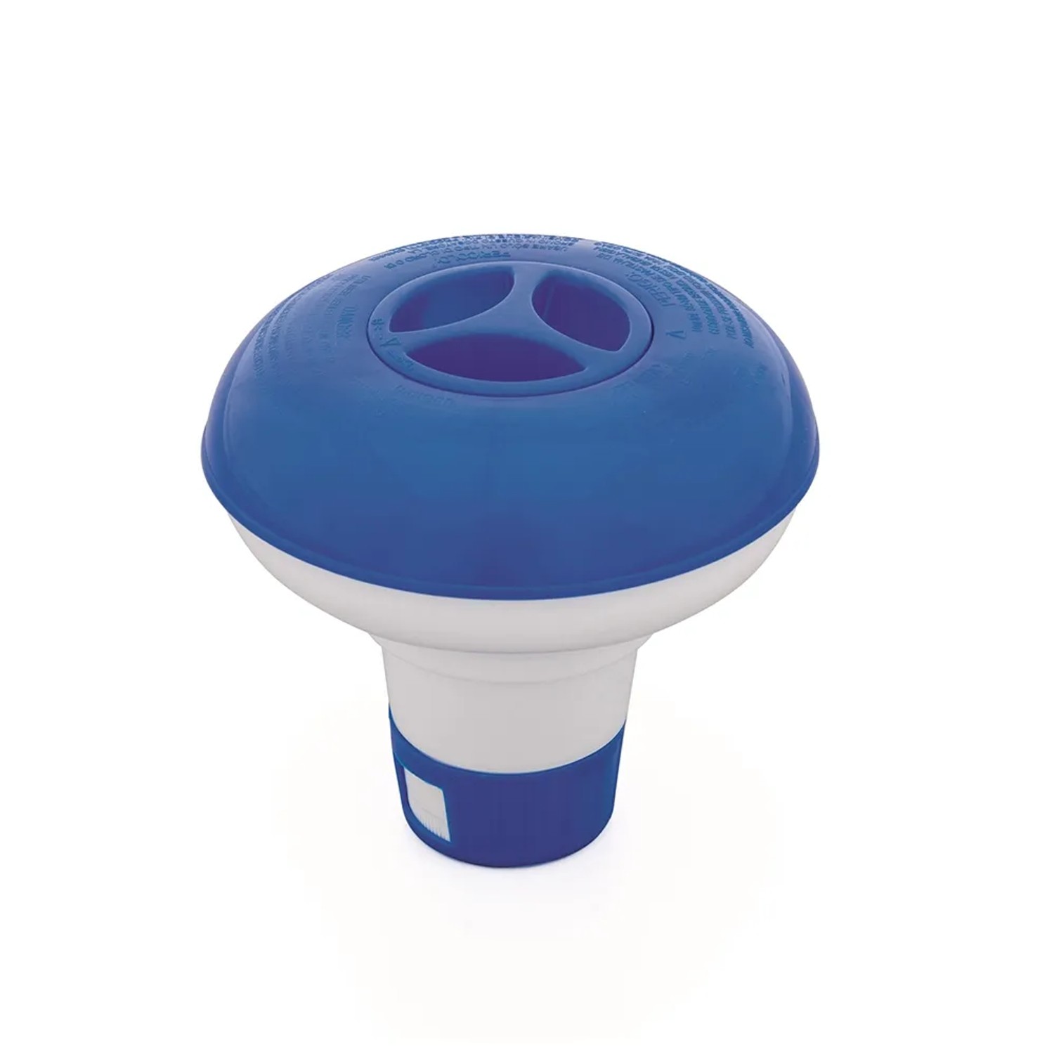 Bestway Dosierschwimmer für Poolchemie, blau-weißer Spender für Chlortabletten bis 20g.