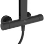 Ideal Standard Brausegarnitur Thermostat mit Regen- und Handbrause, Schwarz Matt.
