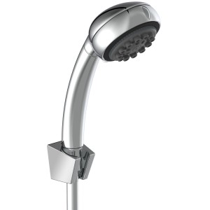 Eisl Duschbrause Set Vital mit 7 Strahlarten, verchromt, mit Wandhalterung.