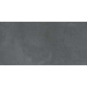 Dunkelgraue Bodenfliese in Betonoptik, Feinsteinzeug, 60,8x30,4 cm, für Innenräume.