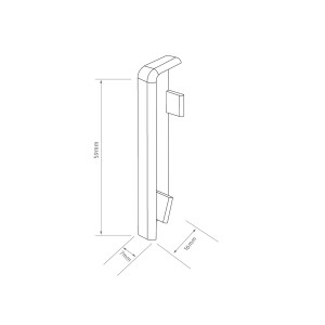 Egger Endstück 6 cm Esche Beige 2 Stück