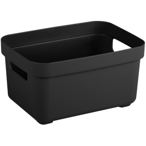 Schwarze Sunware Aufbewahrungsbox Sigma Home, 2,5 l, mit Griffen. Ideal zur Aufbewahrung.