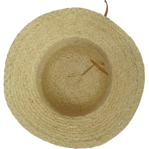 Strohhut Damen Natural Lederband Gr. 57