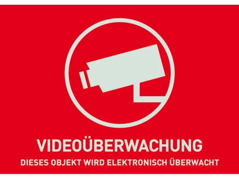 Abus Warnaufkleber Videoüberwachung 74 mm x 52,5 mm kaufen bei OBI