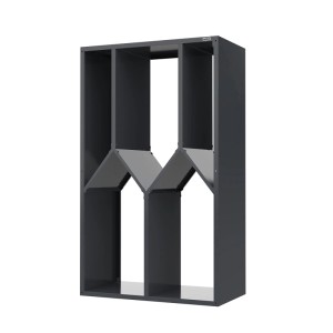 Weka Metall-Brennholzregal Gary aus Metall Anthrazit