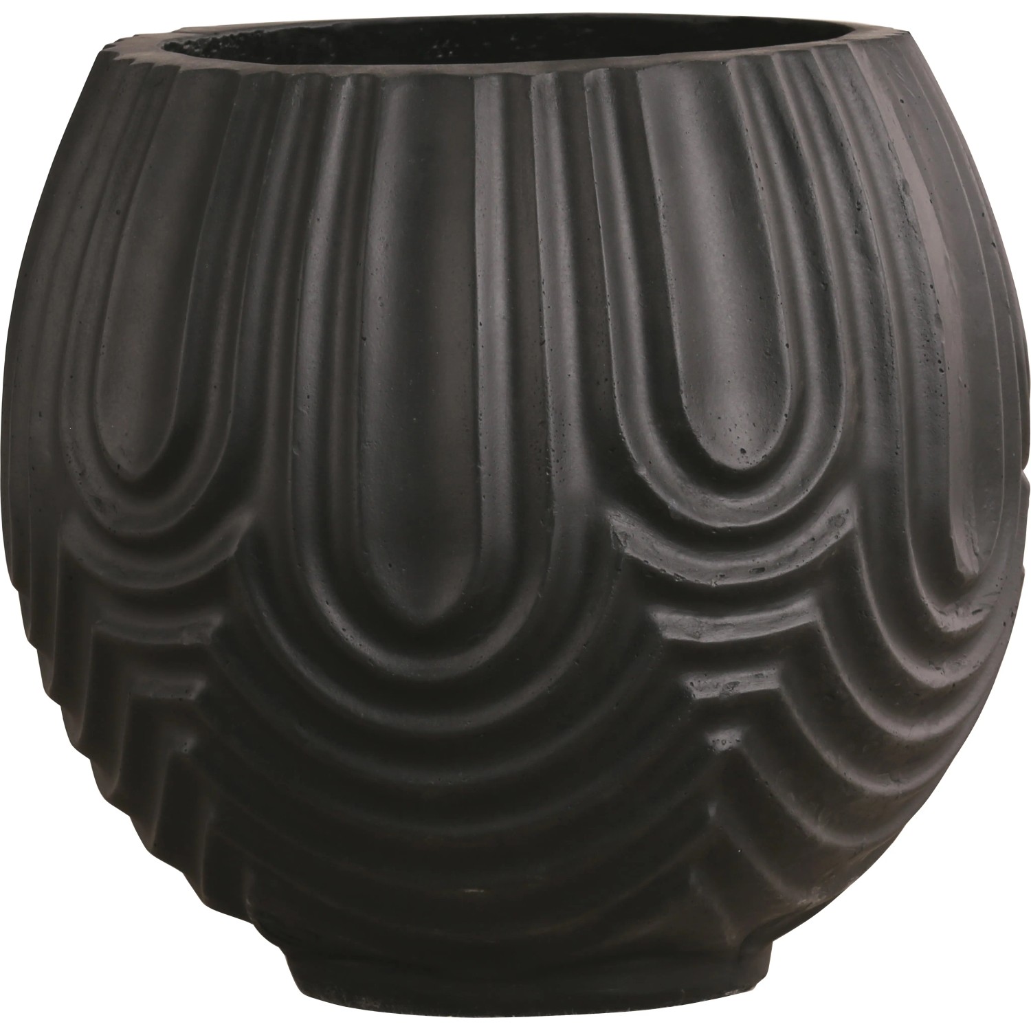 Pflanztopf Rund  50 cm Schwarz kaufen bei OBI
