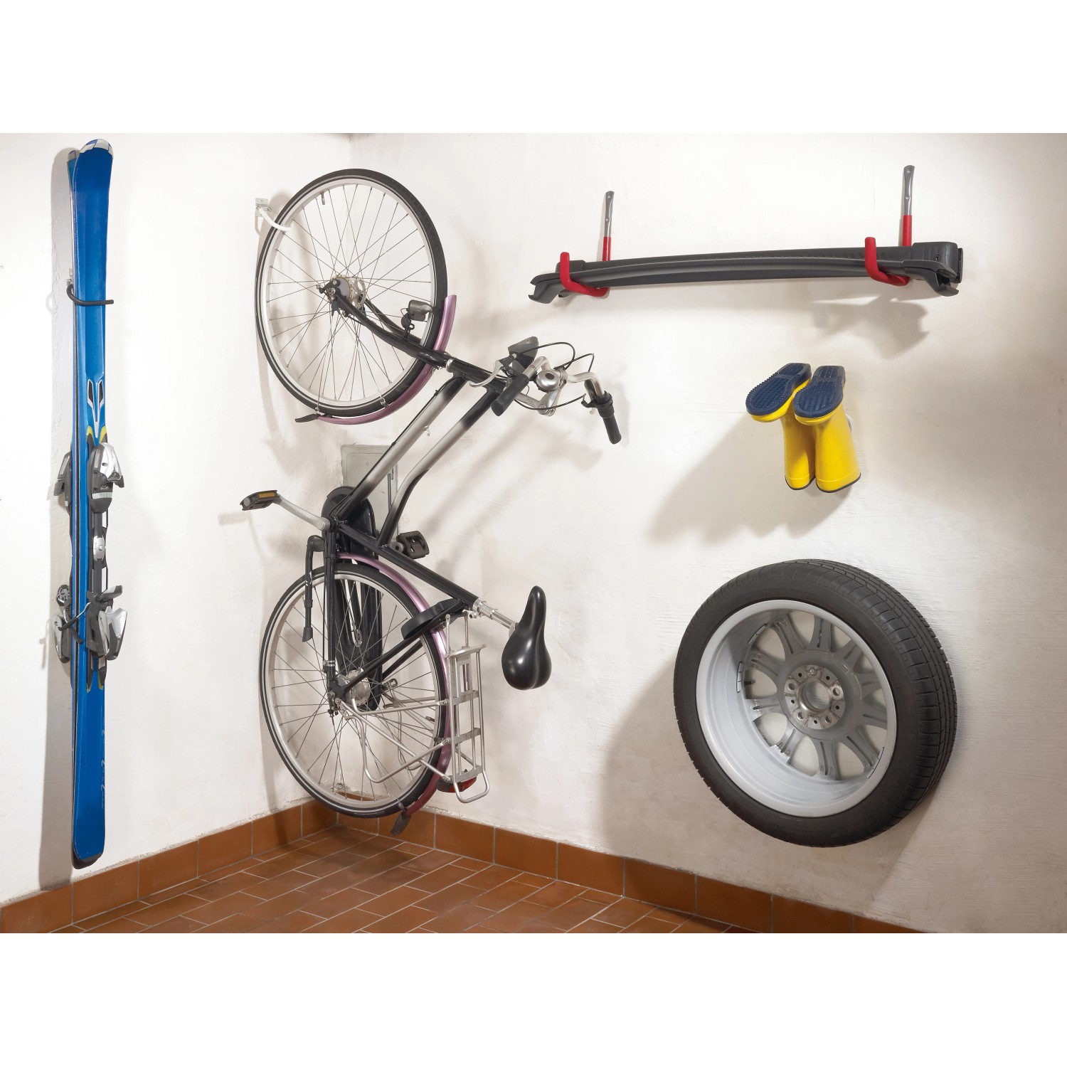 QYSZYG Fahrradträger Wandmontage, 4 Stück Fahrradaufhänger