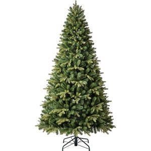 Kunsttanne Nyland mit LED-Beleuchtung Warmweiß Mehrfarbig Ø 114 cm x 210 cm