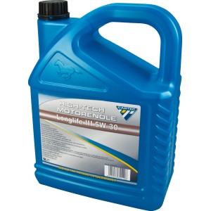 Blauer 5 l Kanister Cartec Longlife 5W-30 Motorenöl für PKW.