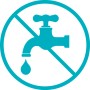 Symbol: Kein Wasseranschluss für Gardena Solar-Bewässerung Aqua Bloom Set nötig.