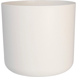 Weißer, runder Elho Blumentopf B.For Soft (Ø 13,8 cm) aus recyceltem Kunststoff für den Innenbereich.