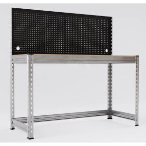 AR Shelving Werkbank mit Lochwand, 150x150x60 cm, FSC®-zertifiziert, ideal für Werkstatt & Garage.