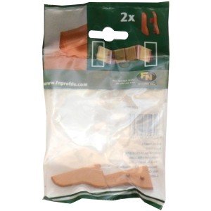 FN Neuhofer Endkappen, Buche Dekor, 2 Stück, für Sockelleisten-Abschluss.