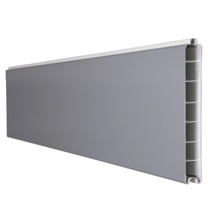 GroJa Basicline Einzelprofil, 180 cm, silbergrau, für Sichtschutzzäune.