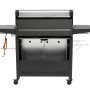 El Fuego Edelstahl-Gasgrill Long Beach mit Seitenbrenner, Ablagen und Unterschrank.