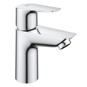 Glänzende Grohe QuickFix Waschtischarmatur Start Edge S mit LowFlow Mousseur.