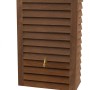 Garantia WOODY JR Wandtank 300 l Darkwood Regentonne in Holzoptik mit Messinghahn.