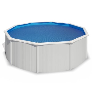 Blaue Pool Solarplane Robust Ø 550 cm von Chemoform für runde Pools.