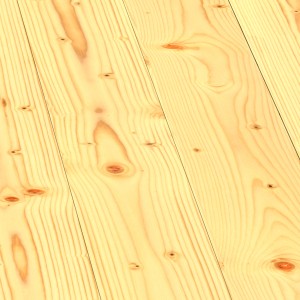 Helle Bodendielen aus Fichte/Tanne mit Nut und Feder, A-Qualität, für den Innenausbau.
