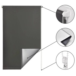 Sol Royal Thermorollo SolReflect T42, 120x160cm, anthrazit, mit Thermobeschichtung und Kettenzug.