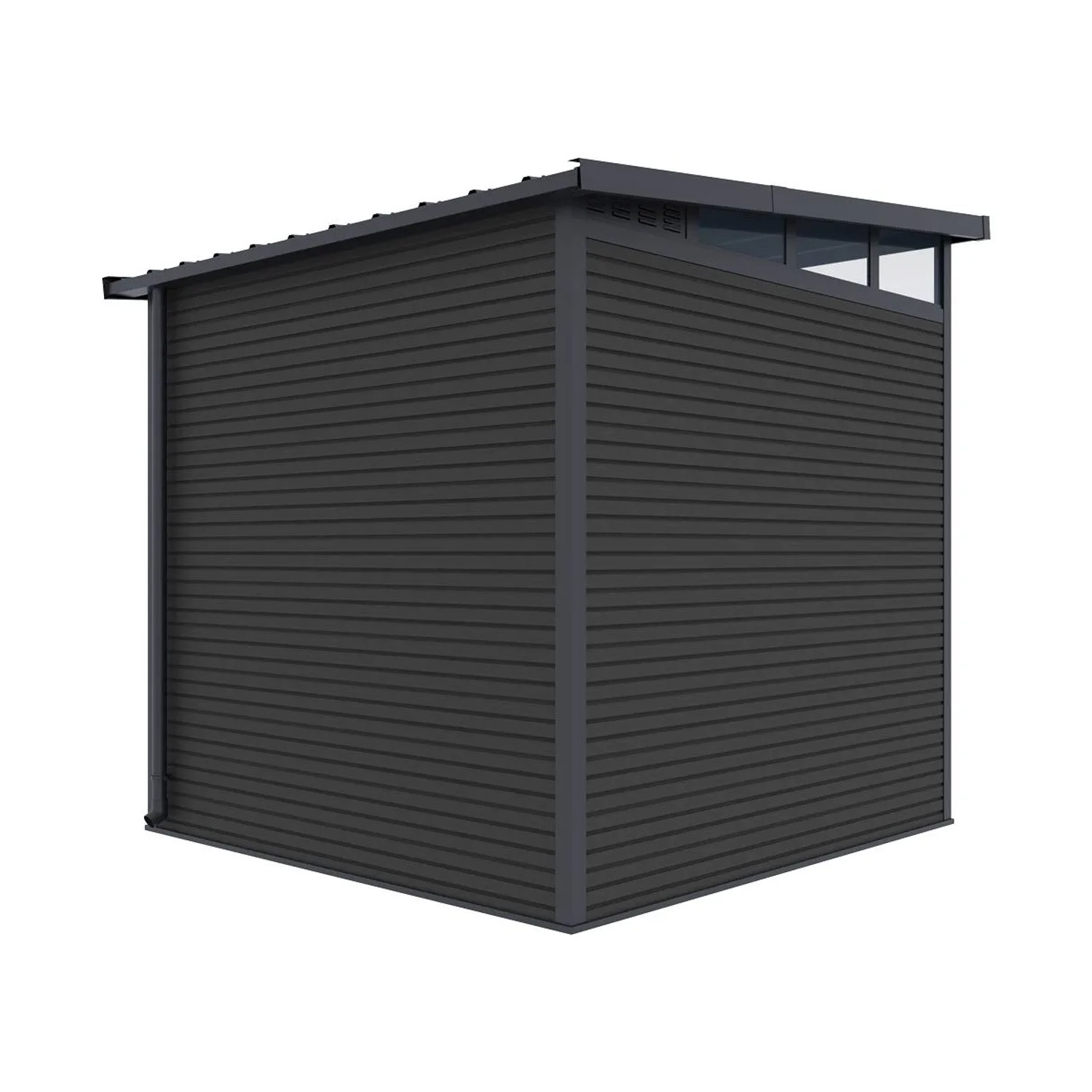 Weide Weide Aluminium & Wpc Gartenhaus 218X218 Cm Anthrazit kaufen bei OBI