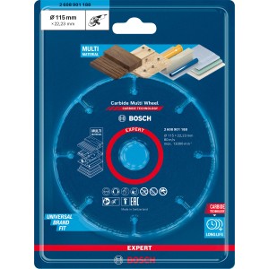 Bosch Expert Carbide Multi Wheel Trennscheibe, 115mm, für Winkelschleifer Zubehör.