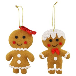 Lebkuchenfigur zum Hängen aus Filz 13,5 cm