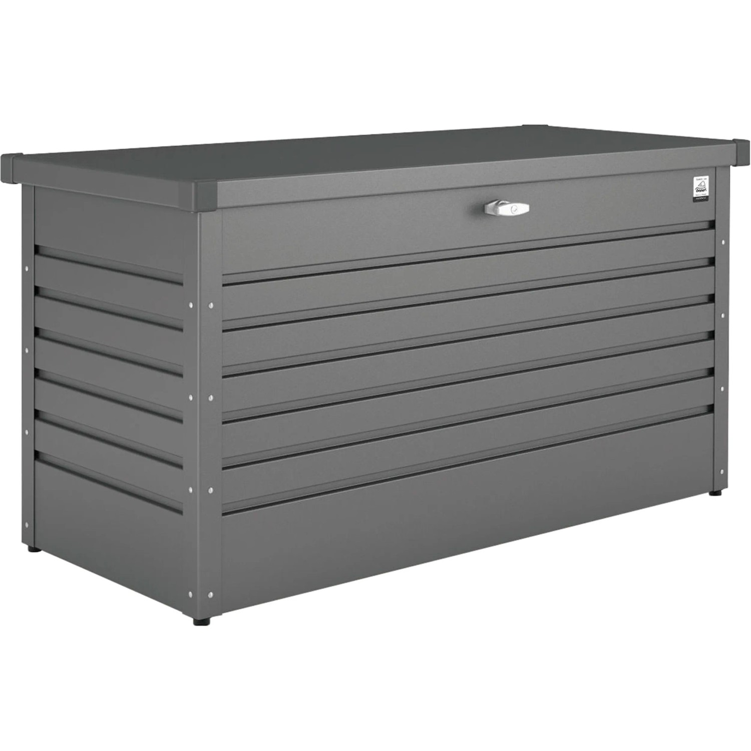 Biohort Freizeitbox 130, dunkelgrau-metallic, Universalbox aus Metall mit Drehgriff-Zylinderschloss.