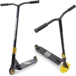 Sportisfaction Stuntscooter Gold, ABEC11 Kugellager, belastbar bis 100kg.