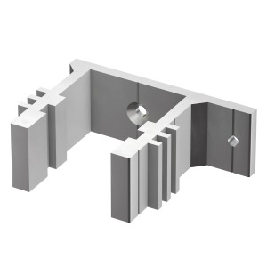 GS Terrassen Blendenhalter Aluecofix Pro für 45x23 mm Aluprofile, blank.