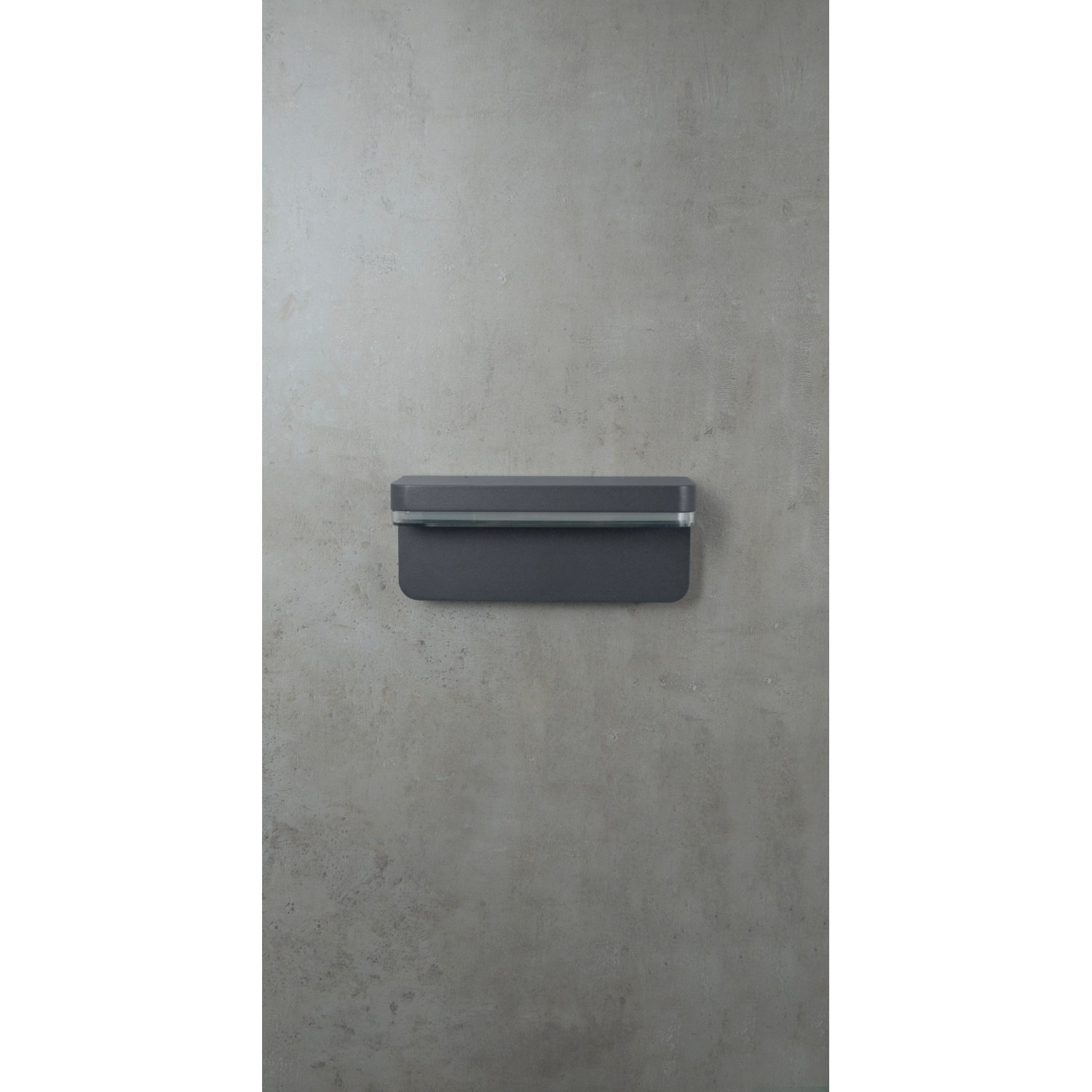 Moderne anthrazitfarbene LED Außenwandleuchte RIDOS, 7W, 1000lm, IP44.