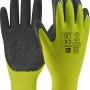 LUX-TOOLS Arbeitshandschuhe Gr. 8, 12er-Pack, gelb/grau mit Latex-Beschichtung.