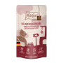 Mjamjam Katzen-Nassfutter Quetschie Känguru, 125g Packung.